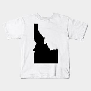 Idaho map in black Kids T-Shirt